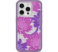 Otterbox Funda Symmetry Clear MagSafe para iPhone 15 Pro, Papercut Flowers | Resistente a golpes y caídas, Funda Protectora fina, Testada 3x con los estándares Militares anticaídas