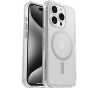 Otterbox Funda Symmetry Clear MagSafe para iPhone 15 Pro, Transparente | Resistente a golpes y caídas, Funda Protectora fina, Testada 3x con los estándares Militares anticaídas