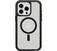 OtterBox Funda Transparente para iPhone 15 Pro MAX (Solo) Defender Series XT - Lado Oscuro (Negro/Transparente), sin Pantalla, Resistente, se Ajusta a MagSafe, Accesorio de cordón