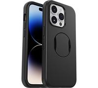 OtterBox OtterGrip Symmetry Series - Funda para iPhone 14 Pro (Solamente), Agarre Integrado, Negro, Elegante, se Ajusta a MagSafe, Bordes elevados para Proteger la cámara y la Pantalla