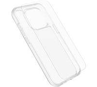 OtterBox Pack Protección iPhone 15 Pro, Funda React Series, Testada con los estándares Militares anticaídas y Glass Protector Pantalla, Transparente