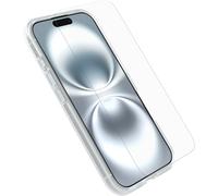 Pack Protección OtterBox para iPhone 16, Funda React Series MagSafe, Testada con los estándares Militares anticaídas y Glass Protector Pantalla, Transparente