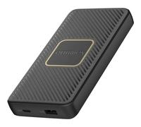 Otterbox Power Bank, Cargador Qi 10W inalámbrico de Carga rápida, de 10,000 mAh con Puertos USB-A 18W y USB-C 18W, indicador de Carga LED, Fino, Resistente a caídas, Negro