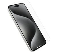 Otterbox Protector de Pantalla de Cristal Templado Premium Glass para iPhone 15 Pro Max, Protección avanzada contra arañazos, Protege de caídas de hasta 0,9m, Antimicrobiano, Sin Caja Retail