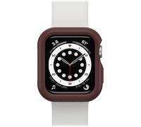 OtterBox Protector de Reloj para Apple Watch Series SE/6/5/4-44mm, Resistente a Caída y Golpes, Carcasa Protectora Elegante para Apple Watch, Protege la Pantalla y los Bordes, Marrón/Rojo