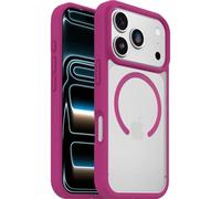 Otterbox React Series MagSafe Funda para iPhone 17 Pro, Resistente a Golpes y caídas,Ultra-Fina, Protectora,Testada con los estándares Militares anticaídas, Transparente/Rosa