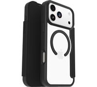 Otterbox React Series Folio MagSafe Funda para iPhone 17 Pro MAX, Resistente a Golpes y caídas, Soporte para Tarjetas,Testada según los Estándares Militares, Transparente/Negro