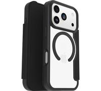 Otterbox React Series Folio MagSafe Funda para iPhone 17 Pro, Resistente a Golpes y caídas, Soporte para Tarjetas,Testada según los Estándares Militares, Transparente/Negro