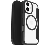 Otterbox React Series Folio MagSafe Funda para iPhone 17, Resistente a Golpes y caídas, Soporte para Tarjetas,Testada según los Estándares Militares, Transparente/Negro