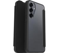 Otterbox React Series Funda Folio para Samsung Galaxy S25+, Resistente a Golpes y caídas, Soporte para Tarjetas,Testada según los Estándares Militares, Transparente/Negro