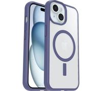 OtterBox Funda React Series MagSafe para iPhone 16e/15/14/13,Resistente a Golpes y caídas,Ultra-Fina, Protectora,Testada con los estándares Militares anticaídas, Transparente/Morado