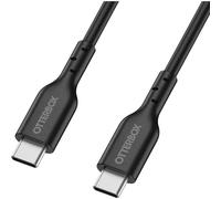 Otterbox Standard USB-C a USB-C PD Cable Carga Rápida, Testeado para doblados y torsiones, Cable de Carga para Smartphones y Tablets, 1M, Negro