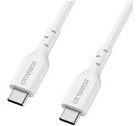 Otterbox Standard USB-C a USB-C PD Cable Carga Rápida, Testeado para doblados y torsiones, Cable de Carga para Smartphones y Tablets, 2M, Blanco