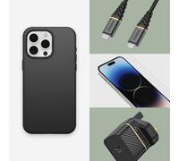 OtterBox Funda para iPhone 16e, 15, 14, 13 Symmetry, Resistente a Golpes y caídas,Funda Protectora Fina, Testada 3X con estándares Militares anticaídas, Negro, Sin Caja Retail