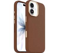 Otterbox Symmetry Series Cactus Leather MagSafe Funda para iPhone 17, a Prueba de Golpes, a Prueba de caídas, Funda Fina Protectora, Testada 3X con estándares Militares anticaídas, Marrón