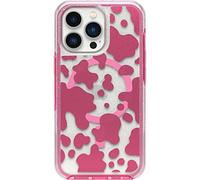 OtterBox Symmetry Series+ Funda Transparente con MagSafe para iPhone 13 Pro (Solamente) - Vaquera Disco (Rosa)