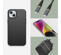 OtterBox - Symmetry Series para Apple iPhone 15 Plus, negro