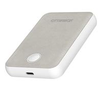 OtterBox Wireless Power Bank para MagSafe, Blanco | Batería externa fina con cable USB-C a USB-C incluido, indicador de carga LED, 5000 mAh Diseño Duradero para iPhone