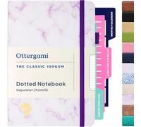 Ottergami The Classic Bullet Dotted Journal, (Granito Morado), Cuarderno A5 Punteado con Papel Grueso de 150gsm, Journaling Notebook de Puntos con 192 Páginas, Libreta Punteada Bullet dot Journal A10