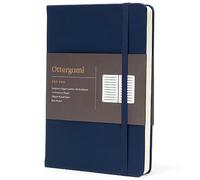 Ottergami The Pro - Cuaderno A5 de tapa dura, diario forrado profesional, 144 páginas, cuaderno de notas de papel grueso de 5.23 oz/m², diarios de cuero vegano de lujo para mujeres y hombres,