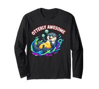 Otterly Awesome - Bonito diseño de Nutria Marina para Hombres, Mujeres y niños Manga Larga