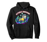 Otterly Awesome - Bonito diseño de Nutria Marina para Hombres, Mujeres y niños Sudadera con Capucha