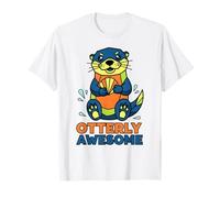 Otterly Awesome Cute Funny Otter Design para Hombres, Mujeres y niños Camiseta