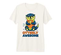 Otterly Awesome Cute Funny Otter Design para Hombres, Mujeres y niños Camiseta Premium