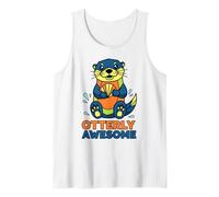 Otterly Awesome Cute Funny Otter Design para Hombres, Mujeres y niños Camiseta sin Mangas
