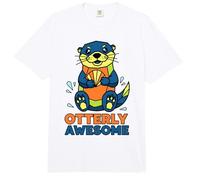Otterly Awesome Cute Funny Otter Design para Hombres, Mujeres y niños Comfort Colors Adult Heavyweight T-Shirt