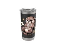 Otterly Good With Numbers Accountant CPA Pun Vaso térmico de acero inoxidable de doble pared