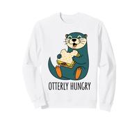 Otterly Hungry Food Lover Foodie Otter Design para Hombres y Mujeres Sudadera
