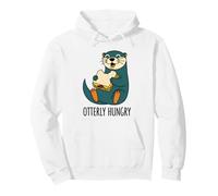 Otterly Hungry Food Lover Foodie Otter Design para Hombres y Mujeres Sudadera con Capucha