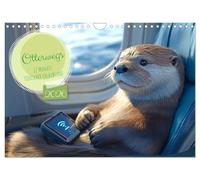 Otterwegs - 12 Monate tierischer Urlaubsspaß (Wandkalender 2026 DIN A4 quer), CALVENDO Monatskalender: Otter auf Weltreise - Monat für Monat Spaß