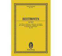 Ottetto Mi B Op.103 Poche (Edition Eulenburg): op. 103. 2 oboes, 2 clarinets, 2 bassoons and 2 horns. Partition d'étude.