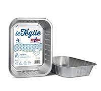 Ottimo Bandeja de aluminio Triple grosor para 4 porciones - Pack de 2 unidades)