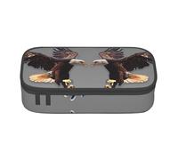 OTTKGGA An Eagle - Estuche organizador de papelería con cremallera de gran capacidad para la escuela, oficina, viajes, Black, Talla única, Maleta