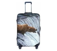 OTTKGGA Bear Wallpapers - Funda protectora para maleta, elástica, antiarañazos, para equipaje de 18 a 32 pulgadas, White, S