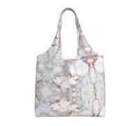 OTTKGGA Bolso de mano de lona de mármol de oro rosa con un hombro, gran capacidad, para compras, trabajo, viajes, uso diario, Black, Talla única