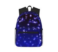 OTTKGGA Bright Stars - Mochila informal para libros escolares, elegante, clásica, viajes, trabajo, deportes al aire libre, Black, One Size, Casual