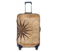 OTTKGGA Brújula mapa náutica funda protectora de equipaje elástica antiarañazos esencial de viaje se adapta a equipaje de 18 a 32 pulgadas, White, M