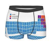 OTTKGGA Chemical Periodic Table - Calzoncillos tipo bóxer para hombre, sin costuras, transpirables, suaves, ligeros, varios tamaños, Negro, XXL