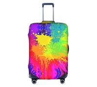 OTTKGGA Colorido Splash - Funda protectora para maleta, elástica, antiarañazos, para equipaje de 18 a 32 pulgadas, White, S