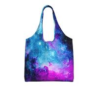 OTTKGGA Cool Star River - Bolsa de lona con un hombro, gran capacidad, para compras, trabajo, viajes, uso diario, Black, Talla única