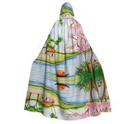 OTTKGGA Country Lifestyle - Capa con capucha para adultos, decoración de fiesta, bruja, vampiros, Halloween, Navidad, disfraz de cosplay