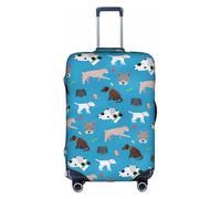 OTTKGGA Dog Show - Funda protectora para maleta, elástica, antiarañazos, para equipaje de 18 a 32 pulgadas, White, M