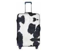 OTTKGGA Funda de piel de vacuno para maleta, protector de equipaje, elástico, antiarañazos, esencial de viaje, se adapta a equipaje de 18 a 32 pulgadas, White, M