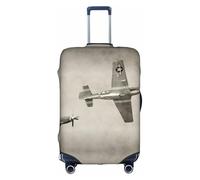 OTTKGGA Funda para maleta de avión de la Segunda Guerra Mundial, protector de equipaje, elástico, antiarañazos, esencial de viaje, se adapta a equipaje de 18 a 32 pulgadas, White, S
