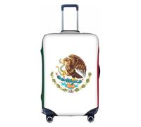 OTTKGGA Funda protectora elástica para maleta, diseño de bandera de México, antiarañazos, para equipaje de 45,7 a 81,3 cm, White, S