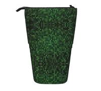 OTTKGGA Hacker Era - Estuche telescópico de pie con cremallera, portátil, para escuela, oficina, estudiante, Black, Talla única